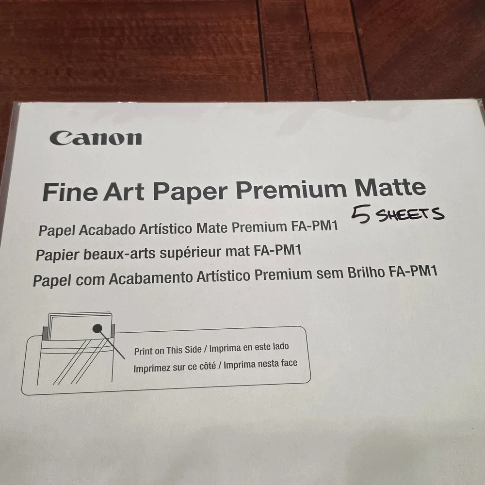 Canon Fine Art Paper Premium Matte 13x19 5 Sheets FA-PM1 Photo Inkjet Printing